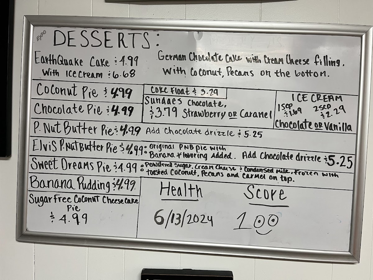 Menu Becky's Grocery And Grill-1